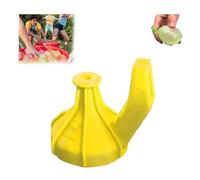 2 in 1 Water Balloons Filling Cover, Easy Fill Water Ballons Tie Tool, Self Sealing Water Balloons Tool, Water Balloon Inflator Portable Water Balloon Pump for Kids Water Fights (Yellow)