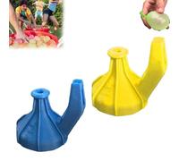 2 in 1 Water Balloons Filling Cover, Easy Fill Water Ballons Tie Tool, Self Sealing Water Balloons Tool for Kids, The Water Fights Gadget, Easy Rapid Fill Ballons Tie Tool (A3)