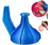2 in 1 Water Balloons Filling Cover,The Water Fights Gadget,Easy Fill Water Ballons Tie Tool,Self Sealing Water Balloons Tool,Balloon Inflator Portable Water Balloon Pump for Water Fight (Blue)