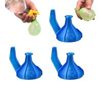 2 In 1 Water Balloons Filling Cover,water Fights Gadget,Easy Fill Water Ballons Tie Tool,Self Sealing Water Balloons Tool,Balloon Inflator Portable Water Balloon Pump for Water Fight-3pcs
