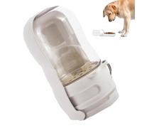 2-in-1 Water Bottle for Dogs and Cats Integrated Activated Carbon Filter | Dog travel accessories for drinking and eating for cats, puppies as well as for walking the cat