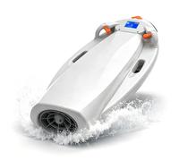 2-in-1 Water Scooter Board for Adults, 6000W Dual-Speed Swim Board with One-Touch Start, Supports Up to 150kg, 40-80min Runtime, Portable Bodyboard for Pool, Lake, Beach & Snorkeling Fun