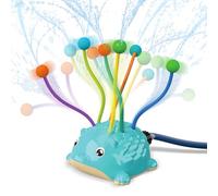 2-in-1 Water Sprinkler Toys for Kids and Aldult,Outdoor Garden Lawn Watering Toys with Water Tentacles,Attaches to Garden Hose,Summer Spray Water Fun Toys (Hedgehog)