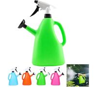 2 in 1 Watering Can with Spray, Dual-purpose Sprinkler Watering Can handheld portable Small Balcony Potted Watering Plant Garden Pot Tool, Leakproof Water Spray Bottle for Garden (green)