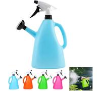 2 in 1 Watering Can with Spray, Dual-purpose Sprinkler Watering Can handheld portable Small Balcony Potted Watering Plant Garden Pot Tool, Leakproof Water Spray Bottle for Garden (blue)
