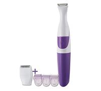 2 in 1 Waterproof Women Hair Trimmer Electronic Washable Hair Trimmer Clipper for Bikini Line, Wet and Dry Use, Purple