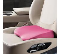2 in 1 Wedge Car Cushions or Lumbar Support for Driving - 3.5 Inches Soft Memory Foam Driver Seat Cushion for Car Truck - Comfort Coccyx Cushion for Tailbone & Back Pain Relief, Rose
