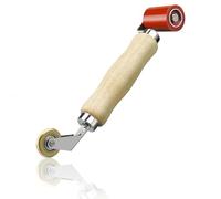 2 in 1 Welding Handheld Roller, Double Head Heat Resistant Seam Roller, 40MM Silicone Seam Roller and 6MM Interal Corner Brass Penny Roller for Roofing PVC/TPO/EPDM Welding Home Decorating