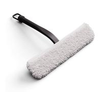 2 in 1 Window Cleaner and Cloth, 23 cm Glass Cleaner, Shower Box, Window Cleaning Washable, Professional Window Squeegee, Hygienic Glass Cleaner with Ergonomic Handle