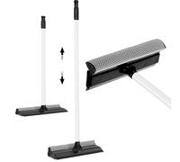 2 in 1 Window Squeegee, Window Cleaning Equipment with Telescopic Extension Pole, Window Cleaner Tool with Squeegee and Sponge for Mirrors,Car,Glass,Shower