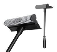 2 in 1 Window Squeegee with Long Handle, Squeegee for Window Cleaning, Windshield Cleaner Tool for Home, Car, Glass, Shower, Outdoor High Window Cleaning