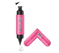 2 In 1 Winged Eyeliner Stamp - Dual-Ended Liquid Liner For Beginners，Black | Quick Dry & Waterproof, Smudge Proof, Cat Eye Tool, One-Click Symmetrical Wings, Right-Angle Grip, Long-Wear For Daily/Party