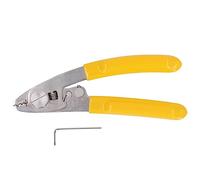 2 in 1 Wire Stripper Pliers, Stainless Steel Optical Cable Tool with Hex Wrench, 3 Mouth Hand Tool for Stripping 125um to 3mm Fiber Coating and Jumper Layers