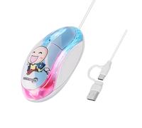 2 In 1 Wire USB C 1000DPI Optical Ergonomic Designs Type C Computer Mice With 3 Buttons For Laptop PC