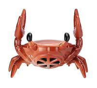 2 in 1 Wireless Bluetooth Speaker with Phone Stand, Cute Creative Crab 360 Drgree Surround Sound Wireless Speaker with Mobile Phone Holder for Desk, 3.5H Playtime (Red)