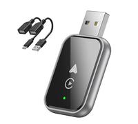 2 in 1 Wireless CarPlay Adapter for Aston Martin DB12 2024, Wireless Convert Wired Apple CarPlay to Wireless, with 5GHz WiFi Connection, Plug Play,Black