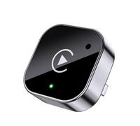 2-in-1 Wireless CarPlay & Android Auto Adapter, Plug & Play CarPlay Dongle Converts Wired to Wireless, Fast Auto-Connect, No Delay, Compact Design for iPhone & Android with USB/USB-C Port(Black)