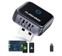 2-in-1 Wireless CarPlay & Android Auto Adapter, Plug & Play Dongle, Converts Wired to Wireless, Fast Auto-Connect, USB-A & USB-C Compatible