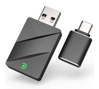 2 in 1 Wireless CarPlay & Android Auto Adapter, Plug & Play Wireless CarPlay Dongle with 5GHz WiFi & Au-to Connect, Wire-less Android Auto Adapter Compatible with iPhone & An-droid Smartphones