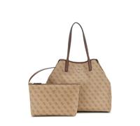 GUESS shoulder bag shopper bag Eco Victtoria Large 2 In 1 Tote Latte Logo/Brown light brown