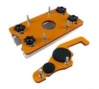 2 in 1 Wood Router Base Slotting Bracket, Enhances Accuracy in Woodworking Projects, Suitable for Multiple Materials (B)