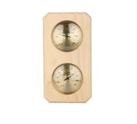 2 In 1 Wood Thermo Hygrometer Thermometer, High Accuracy, Wooden Humidity Meter Sauna Accessories for Steam Room Sauna Room