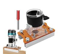 2-In-1 Woodworking Trimmer - Adjustable Multifunctional Portable Grooving Tool, Electric Hand Engraver with Laminate Cutting Capability, Precision Craft Device with Sturdy Construction for Home, Works