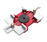 2-in-1 Woodworking Trimmer Slotting Auxiliary Positioning Bracket,Wood Router Slotting Locator Aluminum Alloy Clear Scale Woodworking Router SlottingBracket for Bevel, Curve, Pattern & Edge Cutting