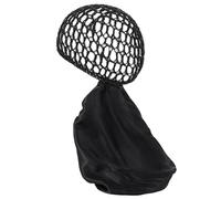 2 in 1 Wrap Bonnet, Reversible Silk Press Wrap Cap for Sleeping, Adjustable Double Layered Bonnet for Curly Hair, Braids, Natural Coils, and Silk Press, Elastic Net Long Hair Cap