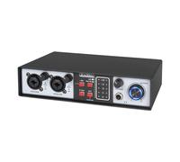 2 in 2 Out Audio Mixer Metal Digital Mixer for Stage Live Performance