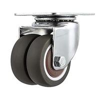 2 in TPE Heavy-Duty Bearing Casters are Made of High-Strength Stainless Steel to Make Them More Sturdy. The Furniture Casters Bear aLoad of 50kg(Without Brake)