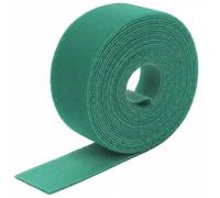 2 in x 16 Ft Green Hook and Loop Roll, Double-Sided Self-Gripping Straps for Cable Management, Cut to Length, Reusable Wire Organizer Ties Cord Strips Wrap Fasteners Tape for Home Office Data Center