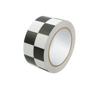 2 in. x 45 ft. Racers Tape, Checkered Black & White