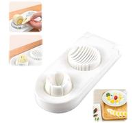 2 in1 Egg Slicer for Hard Boiled Eggs - 2 Slice Modes, Handy Heavy Duty Stainless Steel Egg Cutter - Kitchen Dicer for Strawberry, Mushroom, Grape, Cherry Tomato kitchen gadgets