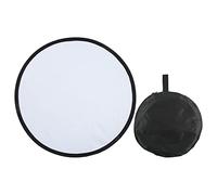 2 In1 Photography Light Reflector, Portable Round Silver and White Reflector for Live Lighting - Soft Fill Light, Clear Detail Enhancement, Ideal for Portrait Photography (60cm)