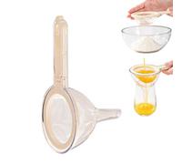 2 in1 Plastic Fine Mesh Strainer, Funnel with For Juice Strainer Nylon | Juice Residue Filter Strainer, 2 in1 Funnel and Strainer Set,120 Mesh Fine Filter Strains Smoothly for Filtering Baking Flour