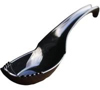 2 In1 Ramen Noodle Soup Spoon with Fork, Ramen Terminator, Flairgifts Spoonn, An Uncommon Spoonn, Aka the Noodle Snatcher, Aka the Noodle Snatcher (1, Black)