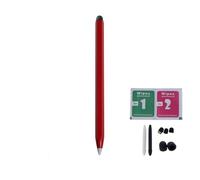 2 In1 Stylus Pen Touch Screen For Samsung Tab Lg Htc Gps Tomtom Tablet, Universal Capacitive Pencil Capacitive Pen Drawing Tablet Pen (Red)