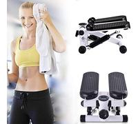 2 in1 Twist Stair Stepper for Home Workouts Stepper Exercise Machine Mini Adjustable Resistance with LCD Monitor Portabl