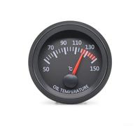 2-Inch 12V LED Instrument Cluster Compatible with Turbo Boost Vacuum Water Temp Oil Temp Circuits for Vehicle Installation (Oil temperature)