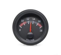 2-Inch 12V LED Instrument Cluster Gauge for Turbo Boost Vacuum Water Temp Oil Temp Readings in Standard 12V Car Truck Systems (Voltmeter)