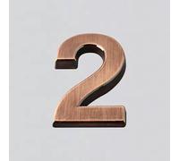 2 Inch/ 2.75Inch Bronze ABS House Address Numbers, Self Adhesive Mailbox Numbers, House Number Signs for Outside, for Mailboxes Cars Door Window Sign House Apartments Office Room Personalized(2,5CM)