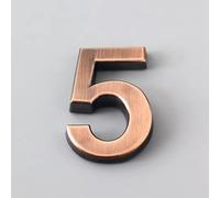 2 Inch/ 2.75Inch Bronze ABS House Address Numbers, Self Adhesive Mailbox Numbers, House Number Signs for Outside, for Mailboxes Cars Door Window Sign House Apartments Office Room Personalized(5,5CM)