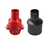 2 Inch 3 4 Self-Priming Water Pump Bottom Valve Fittings Filter Mesh Plastic Flange