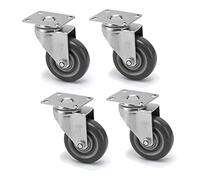 2 Inch 3 Inch 4 Inch Medium Wheel Caster Universal Wheel Electronic Factory Push Wheel Brake Wheel Castors Casters(Swivel Casters,100mm)