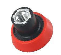 2 Inch 3 Inch for M14 Backing Pad for Polishing Disc - Red & Black Sponge Sanding Pad Holder Compatible with Rotary Polisher, Metal + PVC Construction(2INCH)