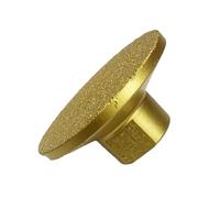 2 inch 50mm Brazed Diamond Grinding Head Stone Marble Quartz Ceramic Tile Edging Desktop Joint Angle Grinder Polishing Block(120,M10)