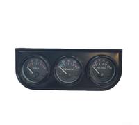 2 Inch 52mm Analog Triple Gauge Kit with Oil Pressure Gauge Water Temperature Gauge and Voltmeter for Real Engine Data Visualization