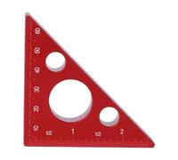 2 Inch 6 cm Right Angle Triangle Ruler, Aluminum Alloy Carpenter Square Ruler, Precision Woodworking Measuring Tool with Dual CM and Inch Markings for DIY, Carpentry, and Cabinet M