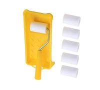 2 Inch 8Pcs Paint Roller Set Small Roller Brushes Quick Changes Head Efficient Small Area Painting Tool for Wall Edges Sponge Paint Brush Set